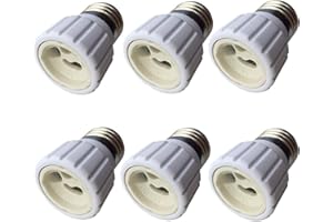 DZYDZR 6pcs Conversione Portalampada E27 a GU10 Adattatore Adatto Per Lampadine a LED