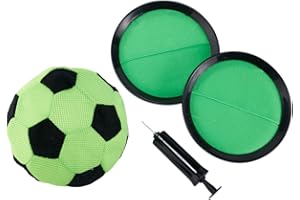 Pureday Mini Golf Indoor Football Target Game - Green, Small (Futsal, Soft Velcro Soccer Ball Included)