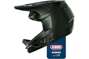 ABUS Downhill Bicycle Helmet HiDrop - Full-face Helmet with ABS Outer Shell for MTB Trails