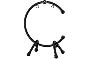 Sonic Energy Tisch Gong Ständer – Zubehör für Gongs und Tam Tams bis 56 cm – Pulverbeschichteter Stahl, schwarz (TMTGS-L)