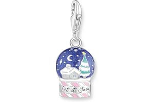 THOMAS SABO Charm-Anhänger 925 Sterlingsilber, Geschwärzt, Kaltemail