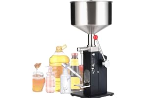 LETWOO Manual Paste Liquid Filling Machine 5-100ml Bottle Filler Adjustable Bottle Filling Machine Filler A03