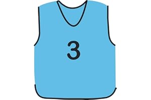 PROSTYLE SPORTS NUMBERED FOOTBALL MESH TRAINING SPORTS BIBS (1-10 OR number of your choice)-Back only