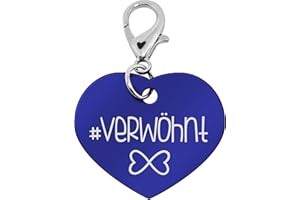 Soulhorse Pferdemarke, Glücksmarke, Trensenanhänger Verwöhnt Pferdemarke, Glücksmarke, Glücksbringer fürs Pferde, Ponys und Hunde, Glücksanhänger, Halfter Marke, Herzmarke