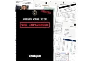 CASEDOG The Influencer | Cold Case Murder Mystery Case File | Realistic Detective Experience | Choose Your Own Case for an Immersive Game Night or Date Night