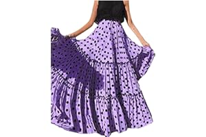 Vectry Moda Mujer Cintura Alta Lunares Falda Estampada Falda Plisada con Volantes Sueltos