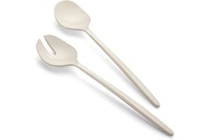 Guzzini Tierra Posate Insalata, Pio&Tito Toso, 28 cm, Bianco