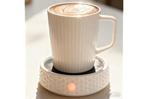 DIALAN'S Coffee Cup Mug Warmer for Desk, Ceramic Cup Warmer Candle Melting Warmer Electric Beverage Tea Water Milk Warmer for All Cups and Mugs, Heating Plate Candle Wax Warmer
