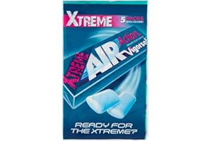 Vigorsol Air Action Gomme da Masticare Senza Zucchero Multipack Stick, Chewing Gum Gusto Menta Xtreme, 6 Confezioni da 5 Stick, 30 Stick in Totale