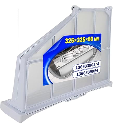 Filtro Lanugine Asciugatrice 325x225x66mm - Compatibile AEG, Electrolux, Zanussi - Codice 136633902/4 - Foto 5