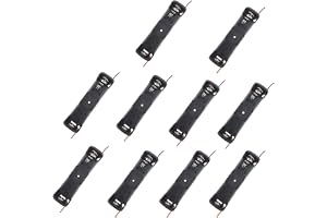 Hailege 10 st 18650 batteriklämma 18650 Batterihållare 18650 batteri 18650 batterilåda med anslutningskablar