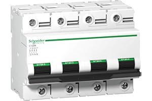 Schneider Electric A9N18393 Interruptor Automático Magnetotérmico C120N, 4P, 125A, curva D
