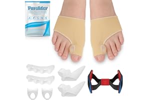 PNRSKTER 9PCS Bunion Corrector for Women and Men, Big Toe Straightener, Bunion Protector Bunion Relief Bunion Pad (9PCS)