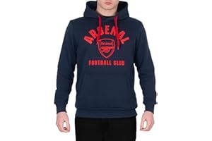 ARSENAL F.C. Arsenal FC Officiel - Pull Graphique à Capuche thème Football - Polaire - Homme - Bleu