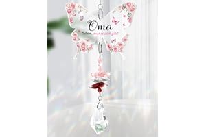 Blumuze Oma Geschenke Weihnachten,Kristalle Sonnenfänger Geschenke für Oma,Geburtstagsgeschenk Muttertagsgeschenk für Oma,Geschenk für Beste Oma zum Geburtstag Valentinstag Ostern