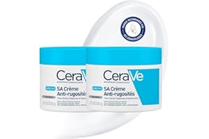 CeraVe - SA Crème Anti-Rugosités - Exfolie, Adoucit et Lisse les Rugosités - Acide Salicylique + Urée + 3 Céramides Essentiels - Peau Sèche, Rugueuse, Squameuse