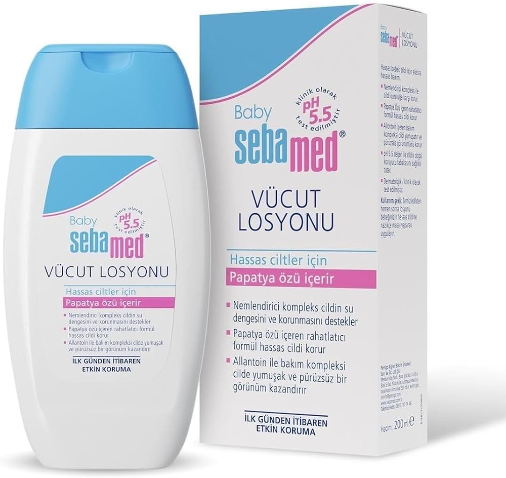 Sebamed Baby Yoğun Nemlendirici ve Rahatlatıcı Etkili Bebek Vücut Bakım Losyonu 200 ml