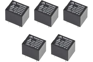 sourcing map 5 Pcs JQC-3FF-S-Z DC 24V Coil SPDT 5 Pin PCB Electromagnetic Power Relay