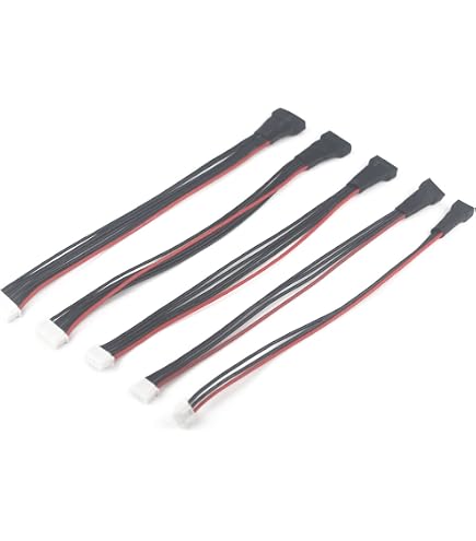 5 pièces Câble d'extension de chargeur d'équilibrage de batterie LiPo 2S 3S 4S 5S 6S avec connecteur de balancier  26