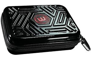 WINMAU Armor Darts Portefeuille – Étui pour fléchettes et accessoires entièrement montés – Résistant aux chocs, extrêmement durable et sûr, Noir , G2