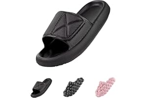 Somic Ciabatte Donna Estive Pantofole Uomo Morbide Ciabatte Infradito Nuvola Regolabile Sandali Antiscivolo Doccia Spiaggia Piscina Slide Pantofole da Casa Suola di 45mm EU 36-47