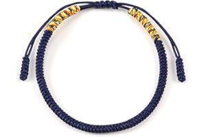 QianSiLi Tibetisches Armband Rot, Handgefertigt Tibetisches GlüCksarmband Damen MäNner, Einstellbar Wunscharmband，Buddhistisches Armband Geeignet für MäNner, Frauen, Familien, Paare, Etc.