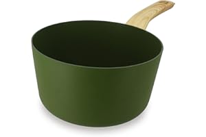 MENASTYL - Casserole 20cm Colorama olive - En Aluminium - Revêtement antiadhésif en céramique - Tous feux dont induction