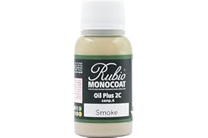 Rubio Monocoat Wood Oil 0.8 m² - Smoke | Oil Plus 2C | Quick-Dry, Eco-Friendly Linseed Wood Oil for Indoor Use | Preserver | 20 ml (Sample)