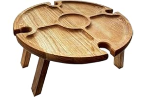 DAKOMYO FutureHight Klappbarer Tragbarer Picknick Tisch, im Freien Zusammenklappbar, Leichter Camping Camping Tisch, Kleiner Wein Picknick Tisch,Klein