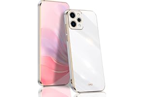 BORYA Funda para Xiaomi Redmi 12, Antigolpes Delgada Premium Suave Silicona Carcasa TPU Bumper Estuche, Elegante Sedoso Galvanoplastia Phnom Penh Caso, Blanco