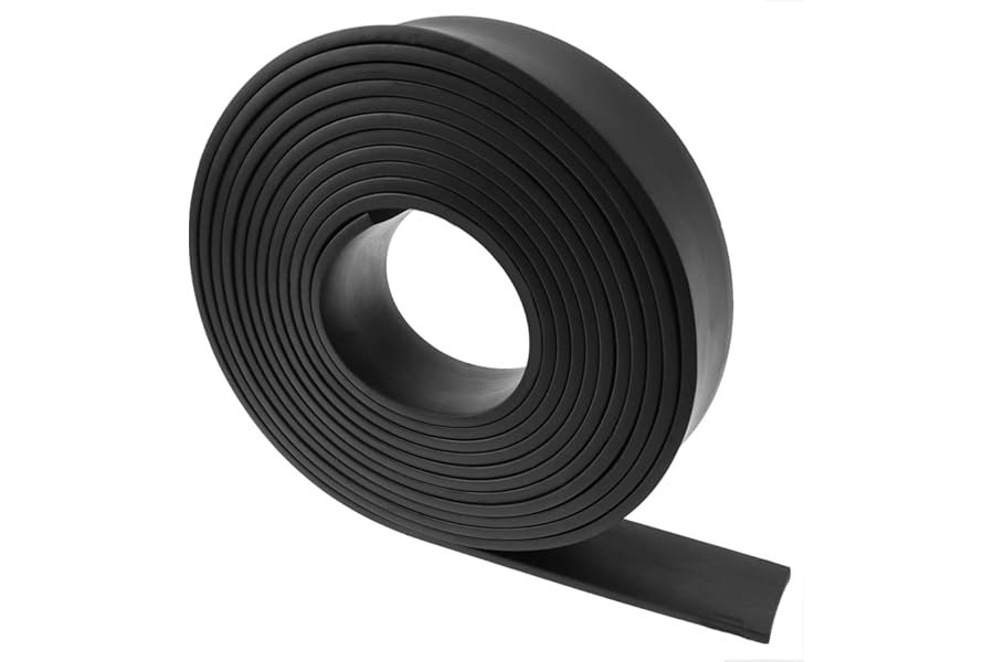 Rubber Strip Neoprene Rubber Sheet Solid Neoprene Roll for Sealing Covering Vibration Protection Gasket DIY (25mm×3mm×3m)