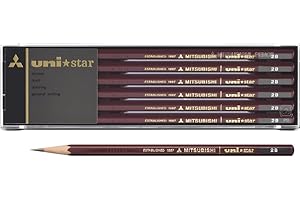 三菱鉛筆 1 x ołówek Mitsubishi Unistar sześciokątny standard 2B (12 szt.) (import z Japonii) by"Mitsubishi Pencil Co, Ltd."