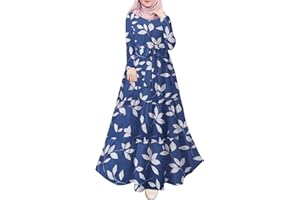 KBOPLEMQ Mujer Ropa de Oración Vestido de Oración Musulmana Abaya Vestido Islámico Ramadán Robe Musulmán Oración Abaya Vestido Maxi Islam Dubai Turquía Vestido Oriente Medio Caftán