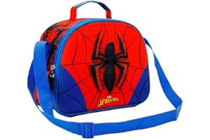 KARACTERMANIA Spiderman Spider-Bolsa Portamerienda 3D, Rojo, 25.5 x 20 cm