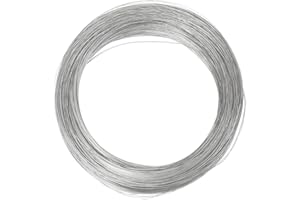 MBLUE 1 filo metallico a molla in acciaio inox da 10 m, singolo filo rigido (2 mm x 10 m)