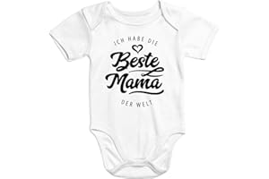 MoonWorks® Kurzarm Baby Body Ich Habe den besten Papa der Welt Spruch Geschenk Bio-Baumwolle