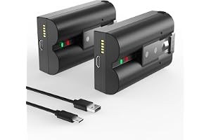 Förpackning med 2 V4-batteri för videoring, 7 200 mAh superhög kapacitet Li-jon ersättningsbatteri kompatibelt med videodörrk