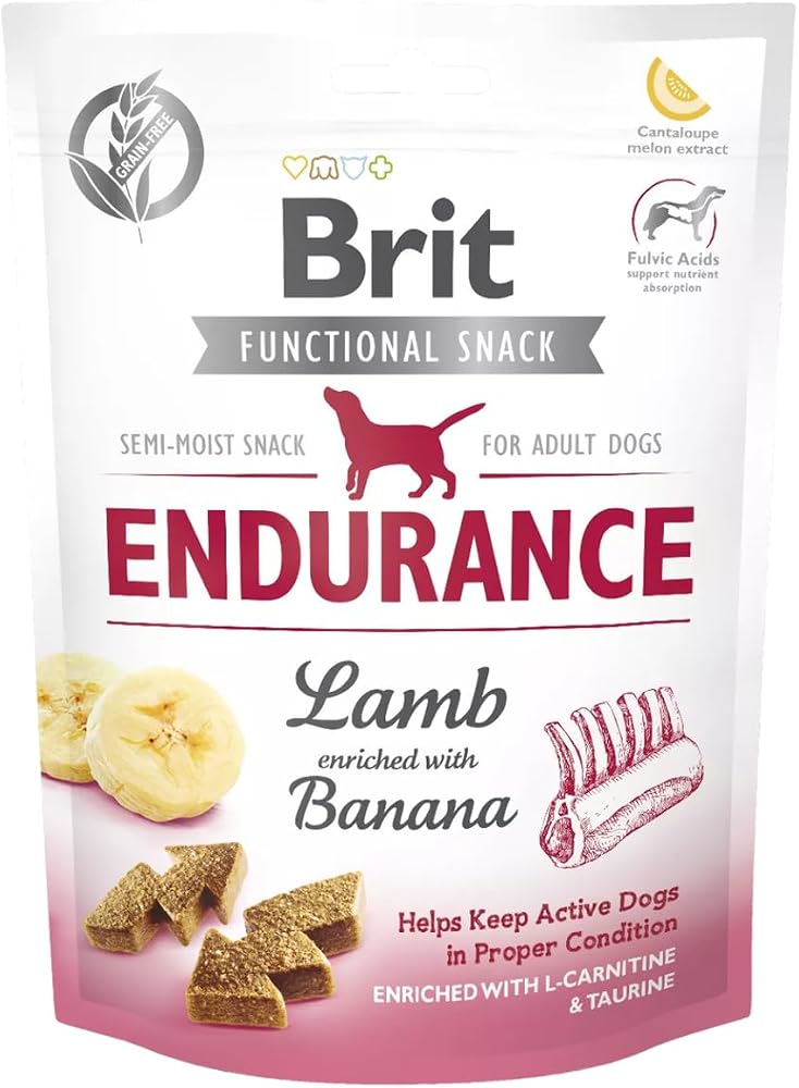 Brit Care Functional Snack, Fiziksel Sağlığı Desteklemek İçin, Tahılsız, Kuzu Etli Ve Muzlu, Fonksiyonel Yetişkin Köpek Ödülü, 150 g
