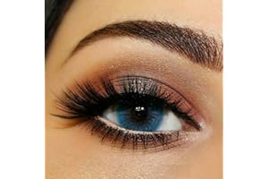 FreshTone Lentilles De Contact De Couleur Sky Blue 1 Tons Avizor Solution Multifonctions 10ML Kit De Rangement Couleur Aléatoire Boitier Pince et applicateur Offert 12 Mois sans correction