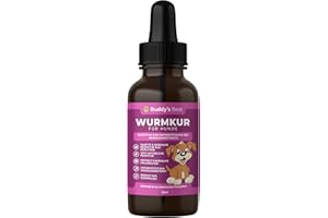 BUDDY'S BEST 50ml Natürliche Wurmkur Hund - Entwurmungsmittel für Hunde - Entwurmung Hund - Wurmkur für Hunde