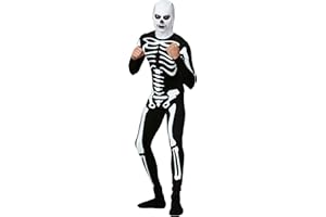 FUN COSTUMES Adult Cobra Kai Skeleton Costume | Men's Karate Kid Movie Outfit, Jumpsuit, Mask