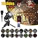 Produktbild LED-Projektor für Weihnachten, für drinnen und draußen, mit Diapositionen, wasserdicht, Dynamische Fernbedienung, Projektionslampe, für Weihnachten, Halloween, Geburtstag, Dekoration Urlaub, Hochzeit