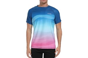 VAYAGER Herren-Badeshirts Rash Guard UPF 50+ Kurzarm, schnell trocknend, lockere Passform, Wassersurf-Shirt