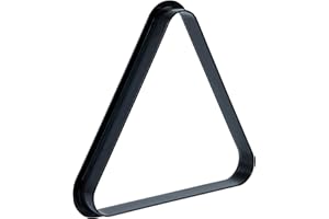 PowerGlide Porte-balles Triangulaire pour Billard ou Billard - Capacité de 10 ou 15 balles - Plastique Noir