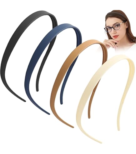Cerchietti Capelli In Metallo Antiscivolo - Set 6 Pezzi Unisex, Nero, Per Sport E Yoga, Regolabili - Foto 2