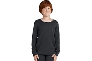 LAPASA Boy's Girl's 100% Merino Wool Base Layer Top or Bottom Kid's Long Sleeves T-Shirt, Full Length Pants Children Thermal Underwear, K13 K14