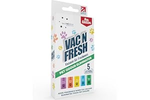 Vac N Fresh Pet Odour Eliminator Hoover Freshener Inserts - Pet Friendly Smell Neutraliser to Vacuum Carpet - Remover for Dog and Cat Smell - Scented Discs Alternative