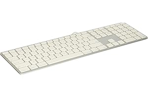 LMP Tastiera Americana con tastierino numerico, Copertura Superiore in Alluminio e 2 Porte USB - per Mac