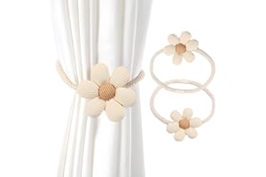 JYJLLM brand 2 flower shaped curtain ropes with magnetic buckles curtain tie curtain tie backs tie backs for tie backs for curtains curtain curtain holdbacks magnetic tie backs for magnetic tie backs