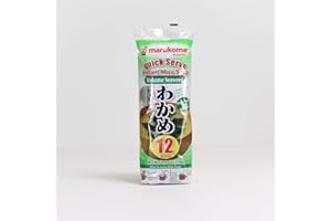 Marukome Instant Miso Soup Paste Sachets With Wakame 12x18g (24 Sachets)